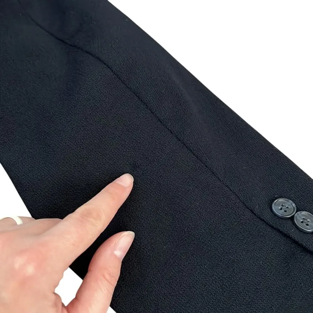 Vintage Calvin Klein Mens Classic Navy 3 Button Wool Blazer/Sports Coat Size 44R